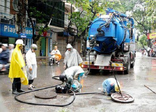 hút bể phốt tại Hoàng Mai
