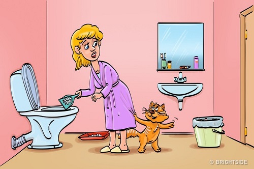 Mẹo chữa tắc bồn cầu