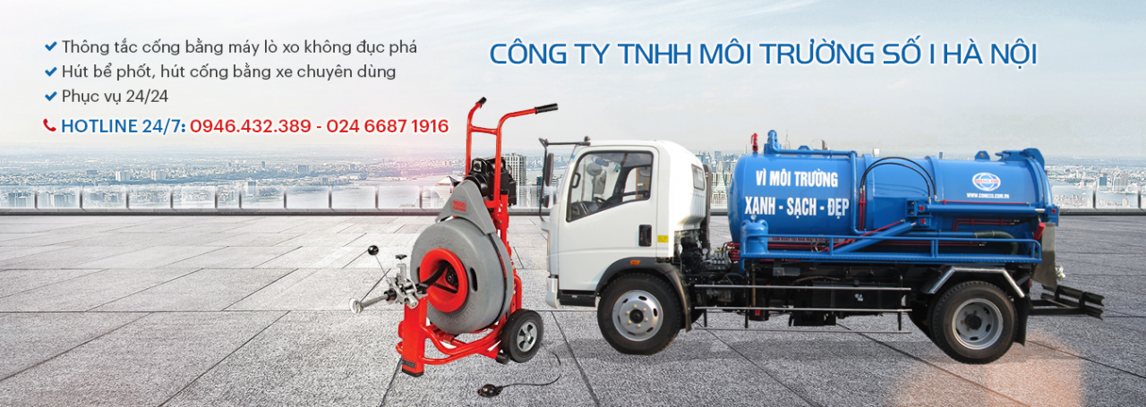 Hút bể phốt tại Nguyễn Đức Cảnh